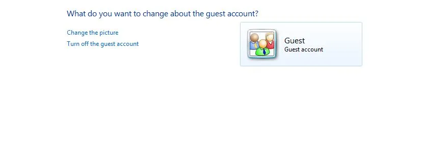 Guest Account Settings