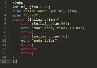 Switch Example Program
